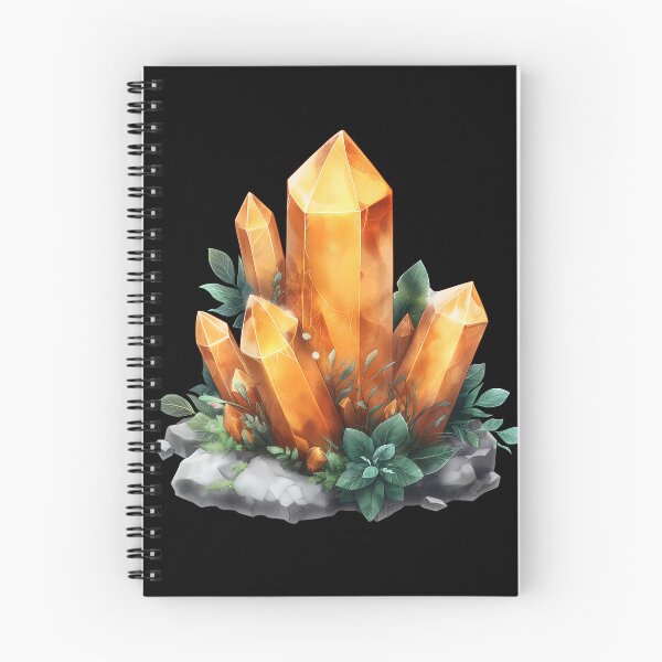 Item preview, Golden Citrine Crystal Gemstone with Greenery designed and sold by meganohm.