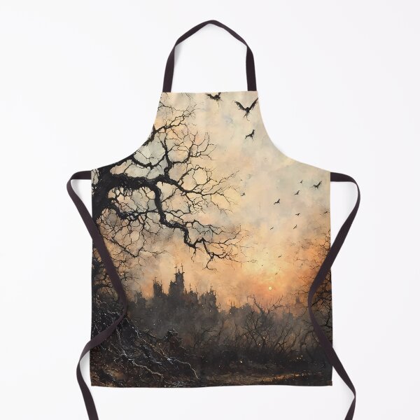 Item preview, Ravens Over Haunted Forest at Dusk – Dark Gothic Decor designed and sold by Matt's Artificial Nature.