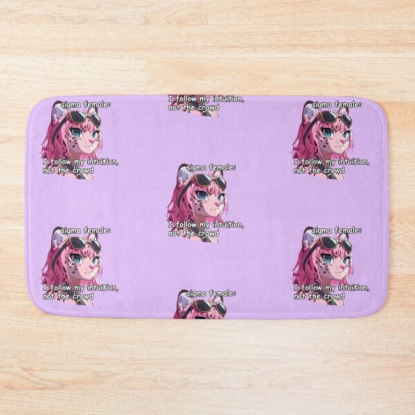 Item preview, Pink jaguar sigma female anime style meme quote  designed and sold by pinkuardesign.