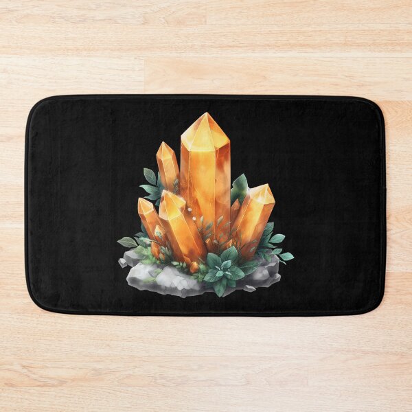 Item preview, Golden Citrine Crystal Gemstone with Greenery designed and sold by meganohm.