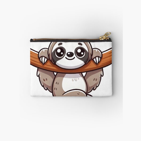 Item preview, Adorable Cartoon Sloth Hanging from a Branch designed and sold by LevelUpStickers.