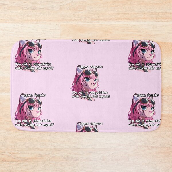 Item preview, Pink jaguar sigma female anime style meme quote  designed and sold by pinkuardesign.