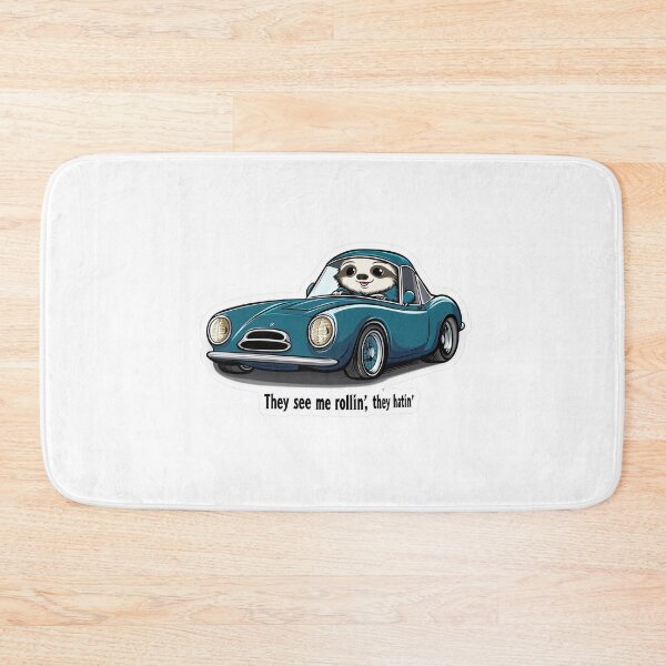 Item preview, Raccoon Drives Racing Car designed and sold by maria-kuu.