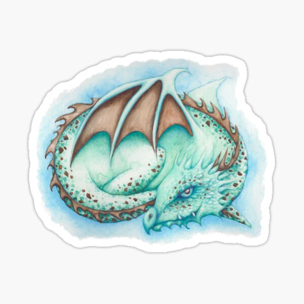 Mint Choc Chip Dragon - ice cream flavour Sticker