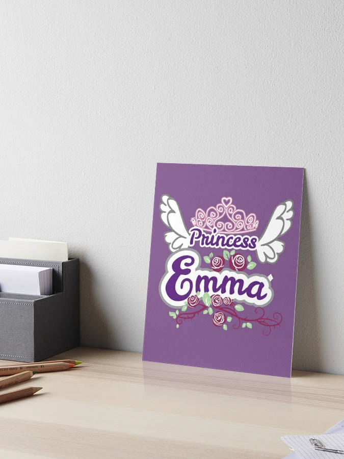 Emma - Almohada personalizada para niñas y mujeres con nombre de Emma (16.0  x 16.0 in), diseño floral, multicolor