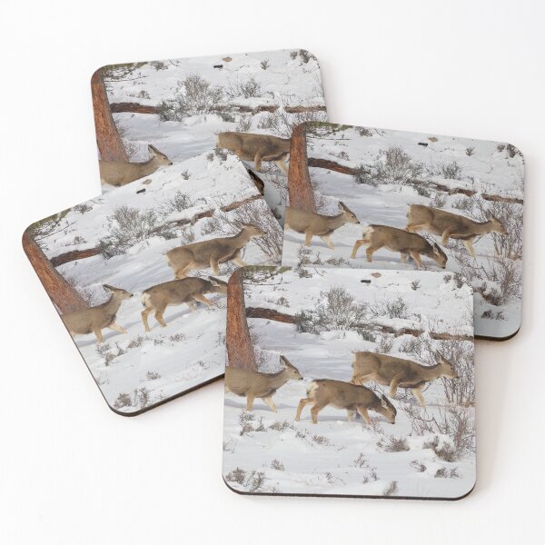 Item preview, Mule Deer in the Snow designed and sold by SafariByMarisa.