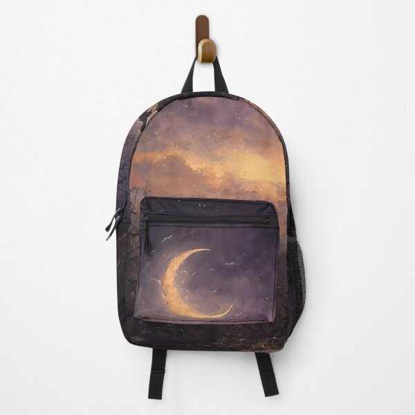 Item preview, Wolves Howling at Crescent Moon – Mystical Night Scene designed and sold by Matt's Artificial Nature.