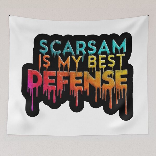 Item preview, SCARSAM IS MY BEST DEFENSE, RAINBOW COLOR DRIP designed and sold by FitEnvy.