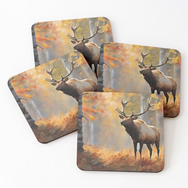 Item preview, Elk in the Fall designed and sold by StoryofPieces.