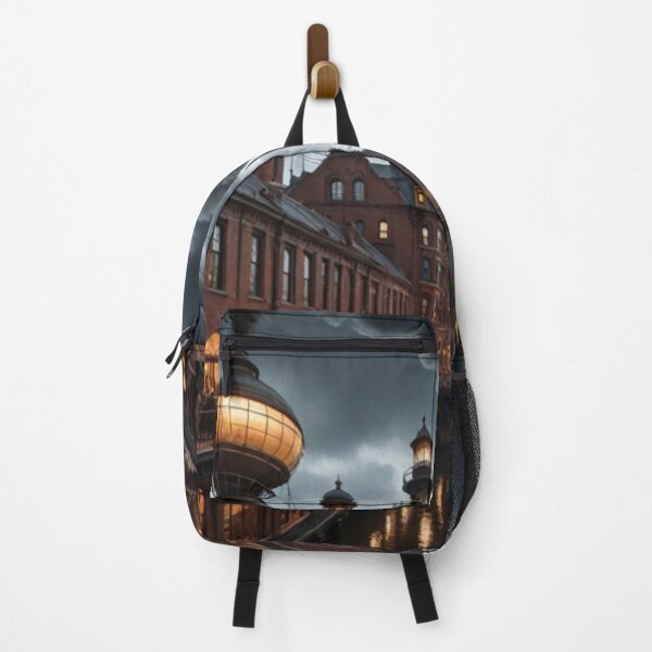 Item preview, Gothic Twilight: An Industrial Fantasy Cityscape designed and sold by ZenOfAIarts.