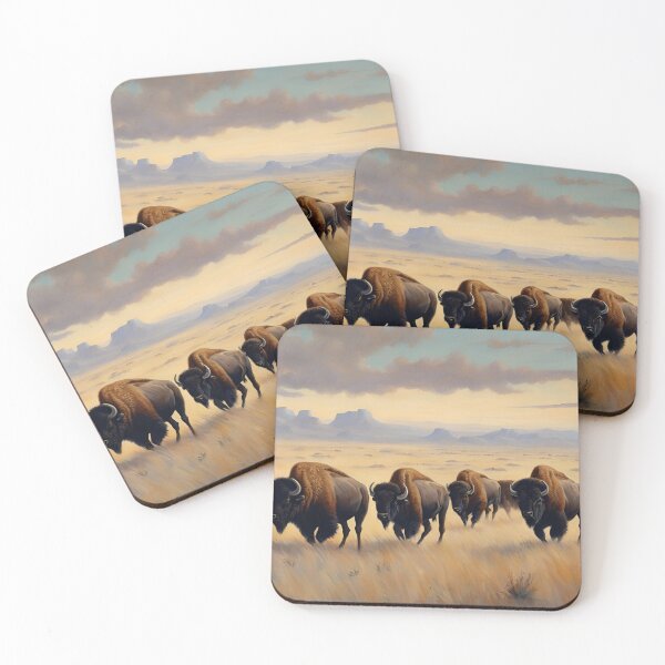 Item preview, Buffalo on the Prairie  designed and sold by StoryofPieces.