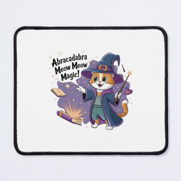 Item preview, Wizard Whiskers – Enchanted Magic Cat Sticker designed and sold by StyleSwitch.
