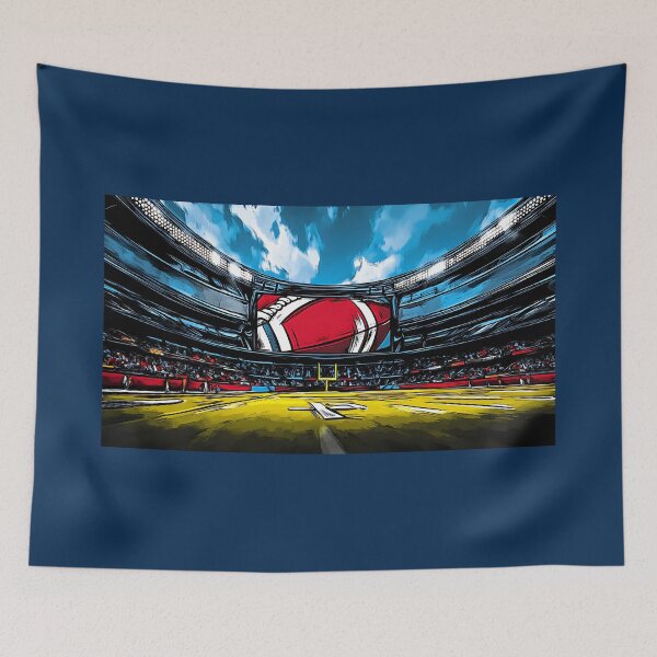 Item preview, Illuminated Football Stadium with Packed Crowd and Giant Screen - Dynamic Sports Art AI Generated designed and sold by OlfactoART Studio.