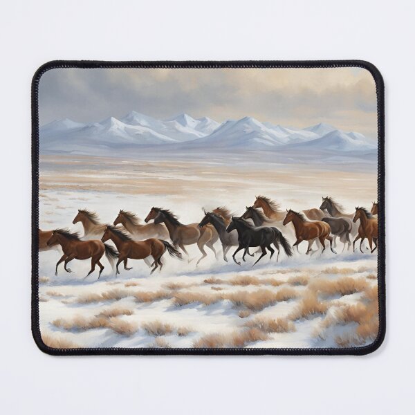 Item preview, Wild Horses in the Snow designed and sold by StoryofPieces.