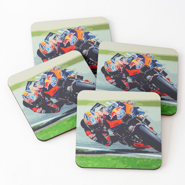 Item preview, Jack Miller hanging in the corners on his 2024 MotoGP Motorcycle watercolor designed and sold by Rodissimus1984.
