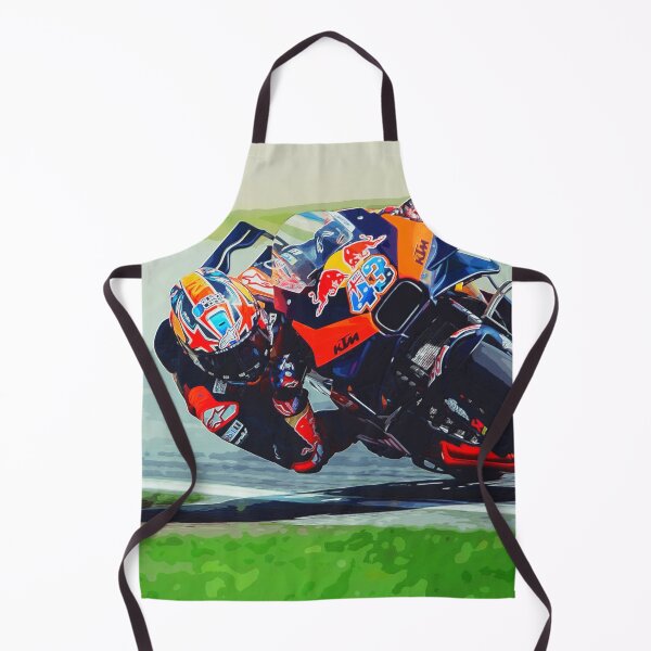 Item preview, Jack Miller hanging in the corners on his 2024 MotoGP Motorcycle watercolor designed and sold by Rodissimus1984.