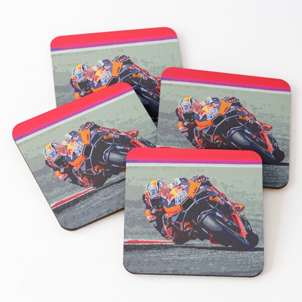 Item preview, Jack Miller hanging in the corners on his 2024 MotoGP Motorcycle watercolor 2 designed and sold by Rodissimus1984.