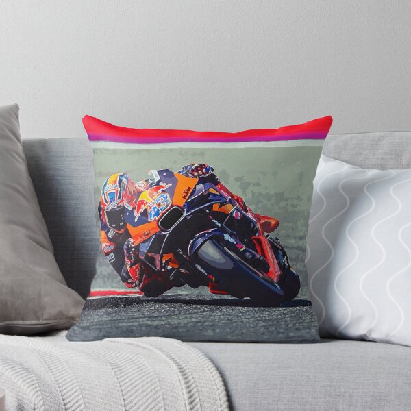 Item preview, Jack Miller hanging in the corners on his 2024 MotoGP Motorcycle watercolor 2 designed and sold by Rodissimus1984.