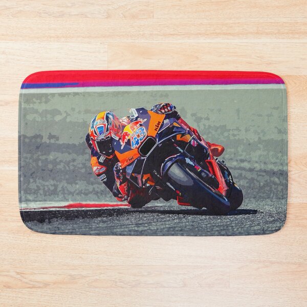 Item preview, Jack Miller hanging in the corners on his 2024 MotoGP Motorcycle watercolor 2 designed and sold by Rodissimus1984.