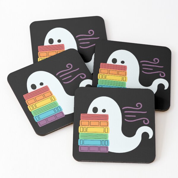 Item preview, pride book ghost reading designed and sold by DesignsByAND.