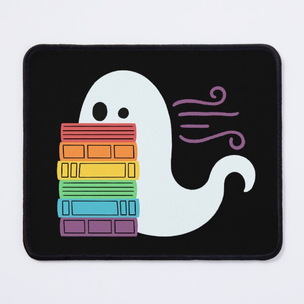Item preview, pride book ghost reading designed and sold by DesignsByAND.
