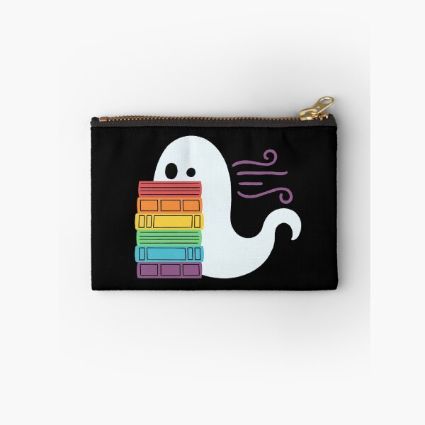 Item preview, pride book ghost reading designed and sold by DesignsByAND.