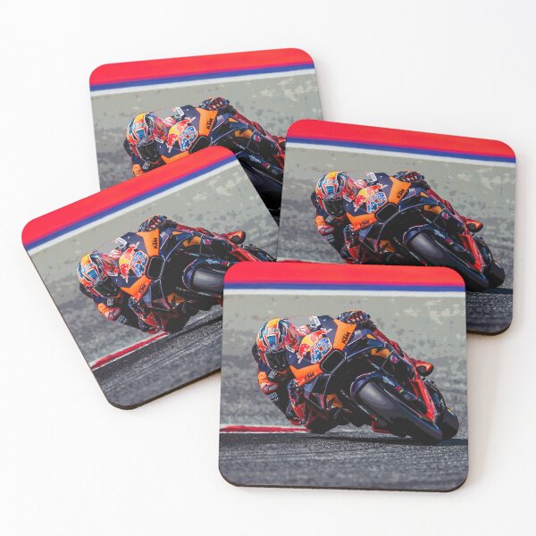 Item preview, Jack Miller hanging in the corners on his 2024 MotoGP Motorcycle abstract 2 designed and sold by Rodissimus1984.