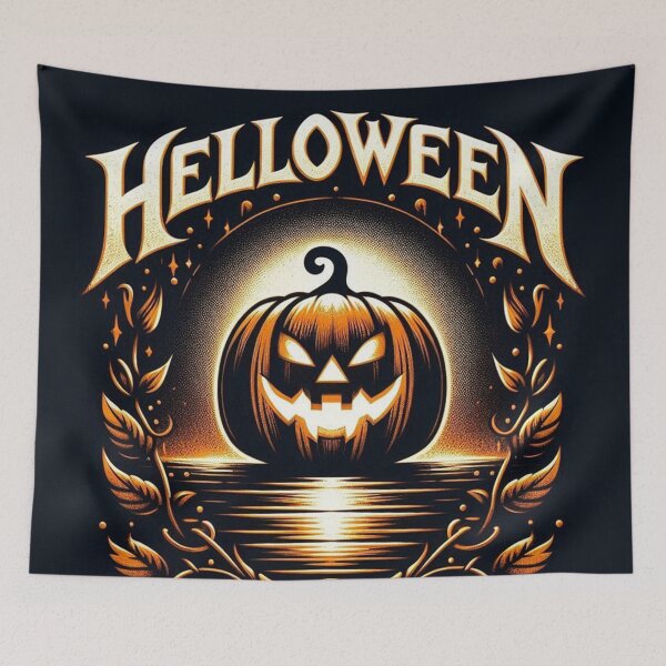 Item preview, Helloween Creepy Pumpkin Logo designed and sold by Simplybe1.