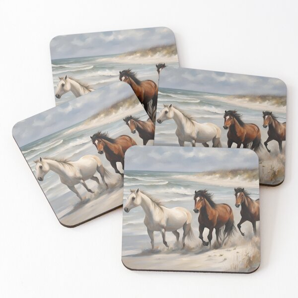 Item preview, Wild horses of Cape Lookout designed and sold by StoryofPieces.