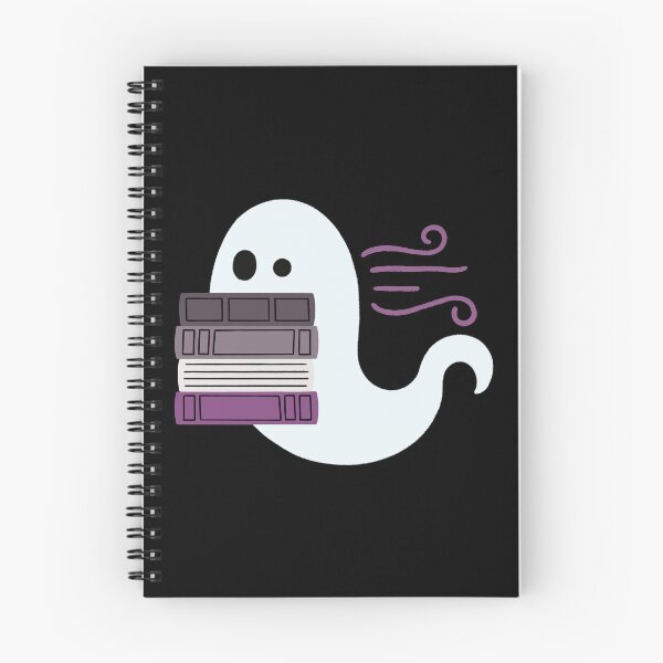 Item preview, ace pride book reading ghost designed and sold by DesignsByAND.