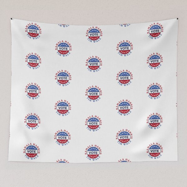 Item preview, VOTE Kamala Harris Tim Walz designed and sold by AmazedGrace.