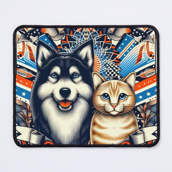 Item preview, Pets Family Cat, Dog, and Mouse Harmony designed and sold by SilverLook48.