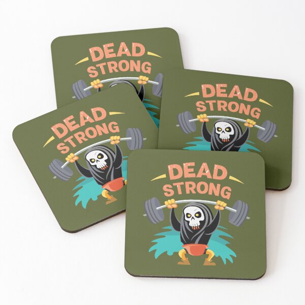 Item preview, Dead Strong – Funny Grim Reaper Weightlifting designed and sold by JesterKrewArt.