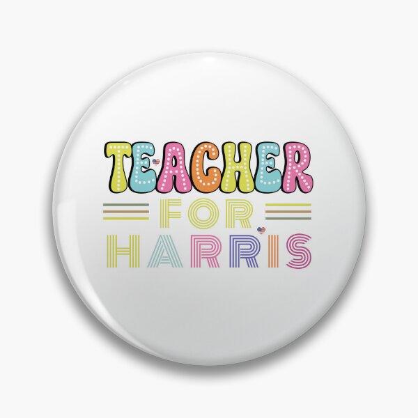 Item preview, Teacher For Harris US President Election October 2024 Design designed and sold by Raise2Shine.