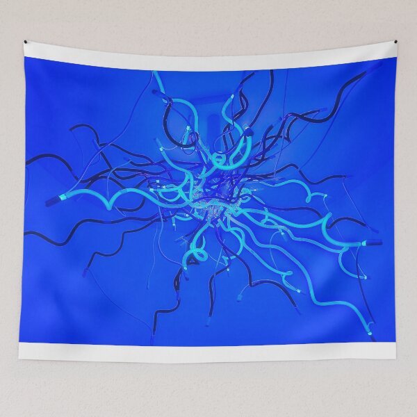 Item preview, Blue Neon Tumbleweed designed and sold by Alla Gill.