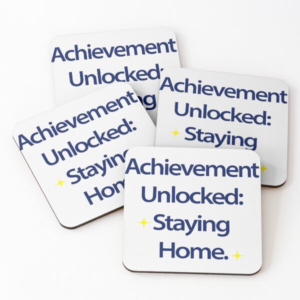 Item preview, "Achievement unlocked: Staying home." designed and sold by designsoftinaa.