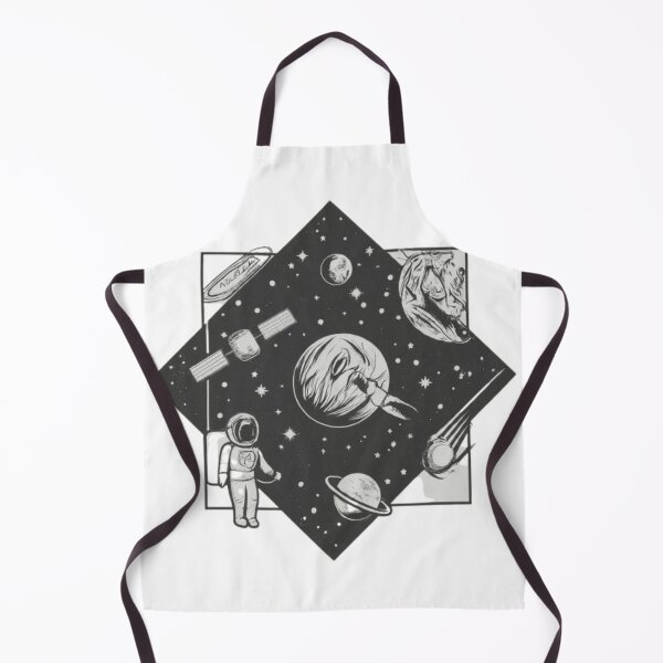 Item preview, Space and Astronaut: Black and White Cosmic Design designed and sold by CanvasWhimsy.