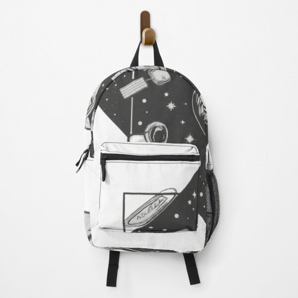 Item preview, Space and Astronaut: Black and White Cosmic Design designed and sold by CanvasWhimsy.
