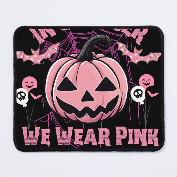 Item preview, In October We Wear Pink Witch Ghost Breast Cancer Awareness designed and sold by YakithDes.