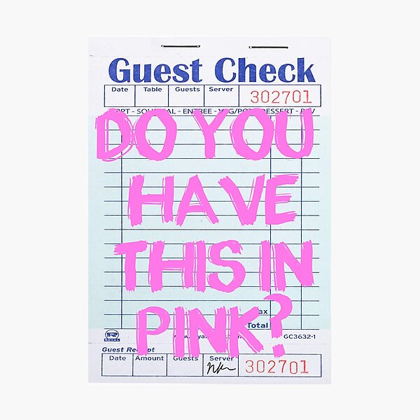 Item preview, PINKKKK - GUEST CHECK NIKKIRAYEDESIGNS designed and sold by nicolekap29.