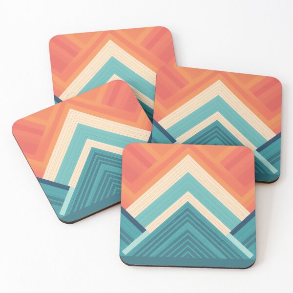 Item preview, A bold zigzag pattern design in contrasting colors, creating an illusion of sharp peaks and valleys. designed and sold by HEMRO.
