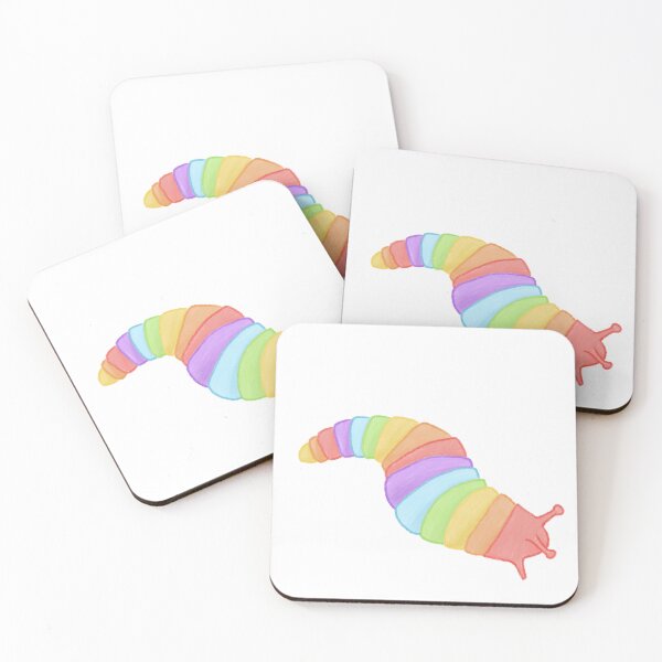 Item preview, rainbow slug fidget toy designed and sold by That Autist Artist.