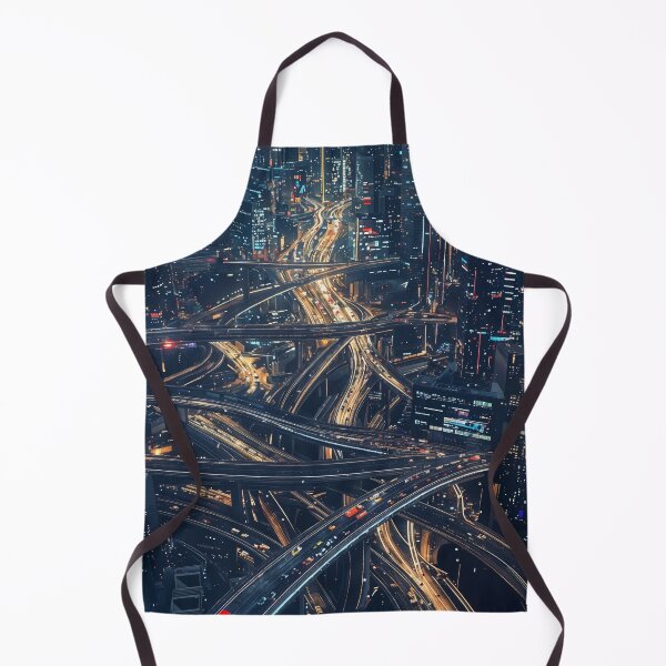 Item preview, Neon Veins of the City: A Futuristic Urban Highway designed and sold by oanaunciuleanu.