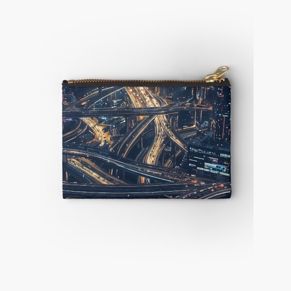 Item preview, Neon Veins of the City: A Futuristic Urban Highway designed and sold by oanaunciuleanu.