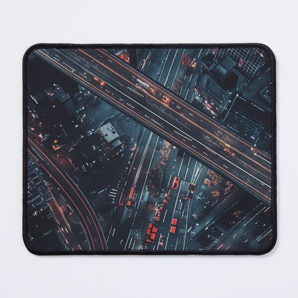 Item preview, Neon Veins of the City: A Futuristic Urban Highway designed and sold by oanaunciuleanu.