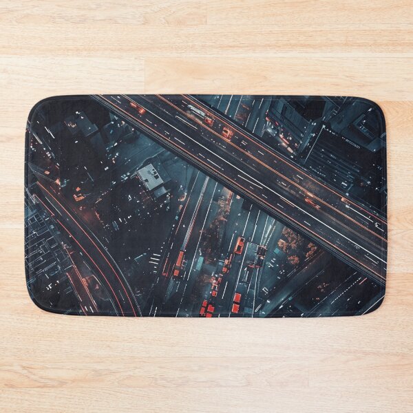 Item preview, Neon Veins of the City: A Futuristic Urban Highway designed and sold by oanaunciuleanu.
