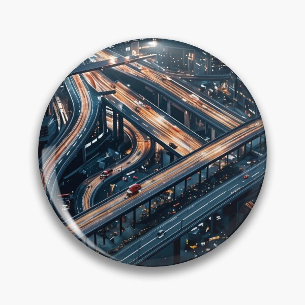 Item preview, Neon Veins of the City: A Futuristic Urban Highway designed and sold by oanaunciuleanu.