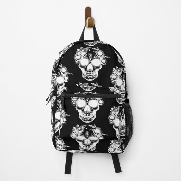 Item preview, Skull with flowers designed and sold by MaveArts.