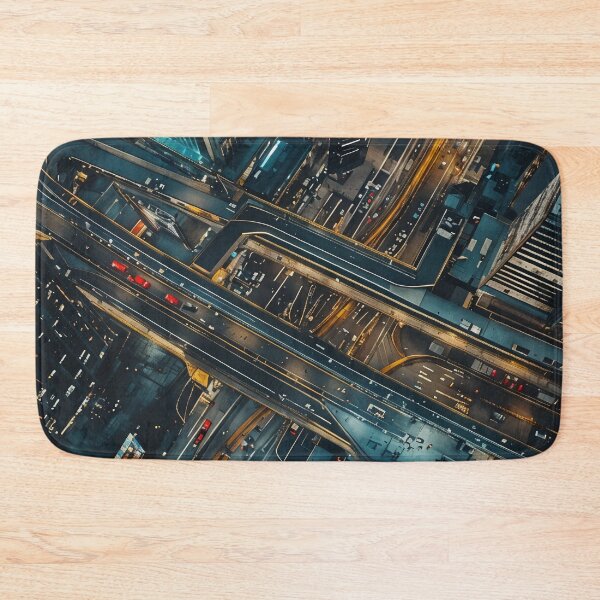 Item preview, Neon Veins of the City: A Futuristic Urban Highway designed and sold by oanaunciuleanu.