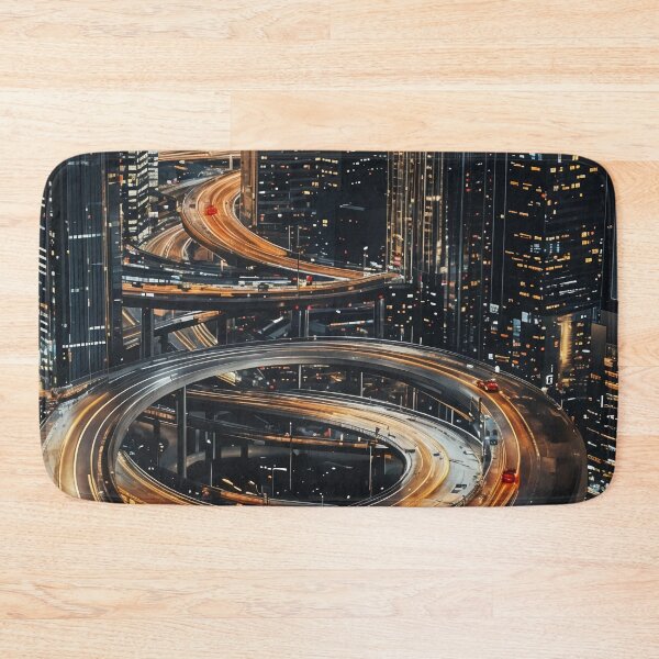 Item preview, Neon Veins of the City: A Futuristic Urban Highway designed and sold by oanaunciuleanu.